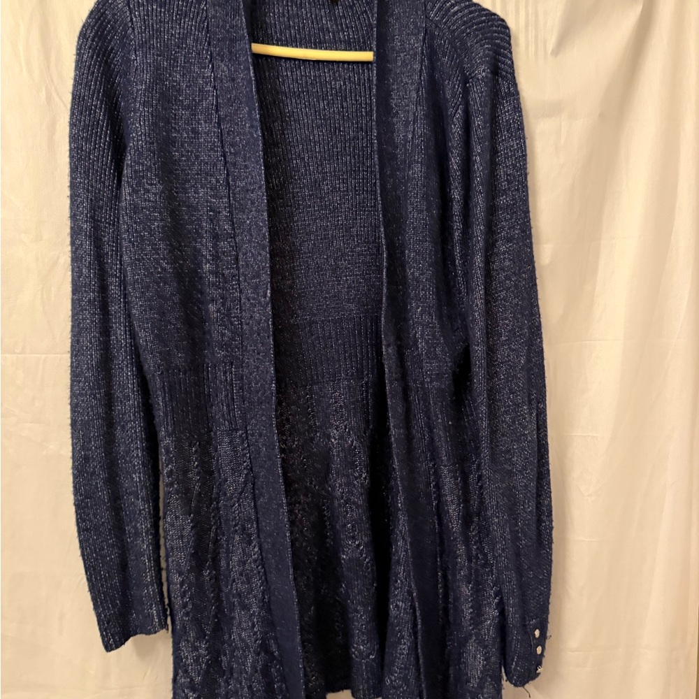 White House Black Market Deep Blue Cardigan